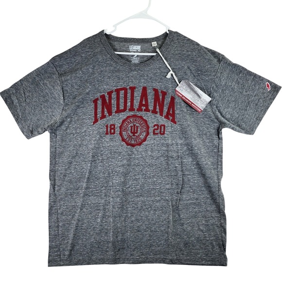 League Collegiate Outfitters Other - Indiana University League T-Shirt Mens XXL Grey Heathered Collegiate Classic Fit